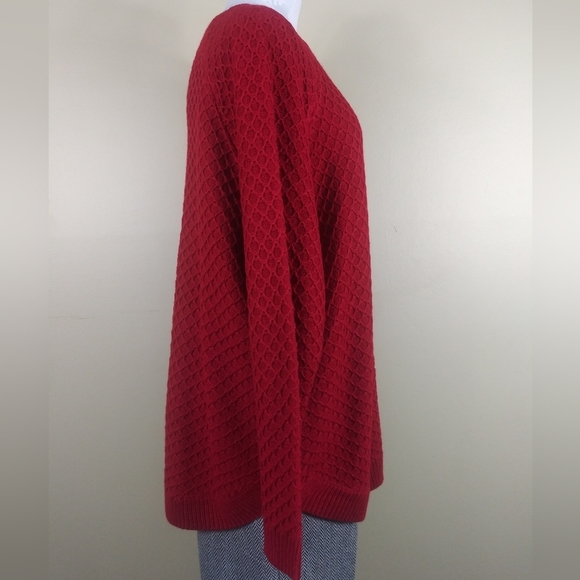St. John's Bay Rumba Red Sweater - Picture 3 of 7